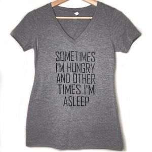 Sometimes Im Hungry V-Neck Graphic T Shirt